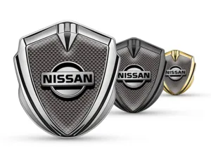 Nissan Metal Abovedado Emblema Opulenta Remate Aleación Detalle